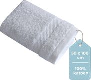 HUSH Living Handdoek 100% Katoen Wit 50x100 cm 500 g/m2