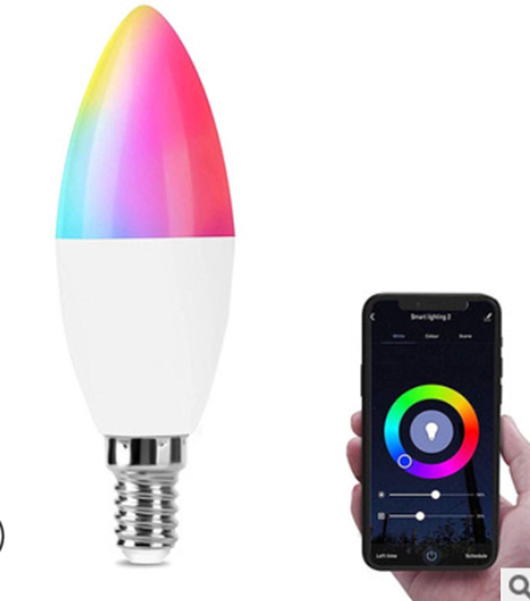 Groenovatie Wifi Smart LED Lamp - E14 Fitting - 5W - TUYA - RGBW