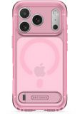 DECODED Hybride Hoesje met 360° Standaard voor iPhone 18 Pro Max / 17 Pro Max - Transparant Rose