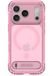 DECODED Hybride Hoesje met 360° Standaard voor iPhone 18 Pro Max / 17 Pro Max - Transparant Rose