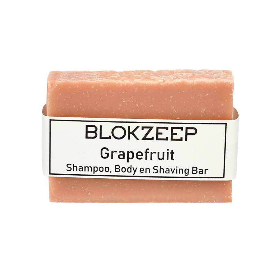 blokzeep Blokzeep Scheerzeep Shampoo & Body Bar - Grapefruit