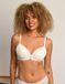 SugarShape BH Vienna Strappy Plunge BH met beugel en voorgevormde cup - Medium ondersteuning - Ivory - 80H