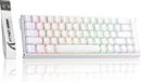 ATTACK SHARK X68MAX HE - Magnetic Switch Wired Gaming Keyboard - CNC Aluminium - 68keys - RGB - White Contour Line