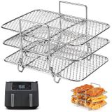 Ninja Air Fryer Racks voor Ninja Dual - Drie Laags Kookrek