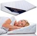 ASE Coussin-cale pour Lit et Canapé 45x100 cm - Coussin et cale anti-reflux pour Adultes – Coussin-cale de lit, coussin de lecture, coussin de dos, tête de lit, coussin pour jambes – Rehausseur de matelas Housse lavable Oeko-Tex