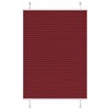 VidaXL Plissé rolgordijn 85x150 cm stofbreedte 84,4 cm bordeauxrood