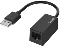 Hama USB 2.0 naar Ethernet Adapter - 100 Mbit/s - Zwart