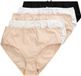 Ulla Popken - Dames - Midislips set van 5 elastische stof - Multicolor - Maat 58+