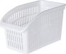 Excellent houseware Panier ouvert pour réfrigérateur/organisateur de cuisine - blanc - plastique - L29 x l16 x H17 cm
