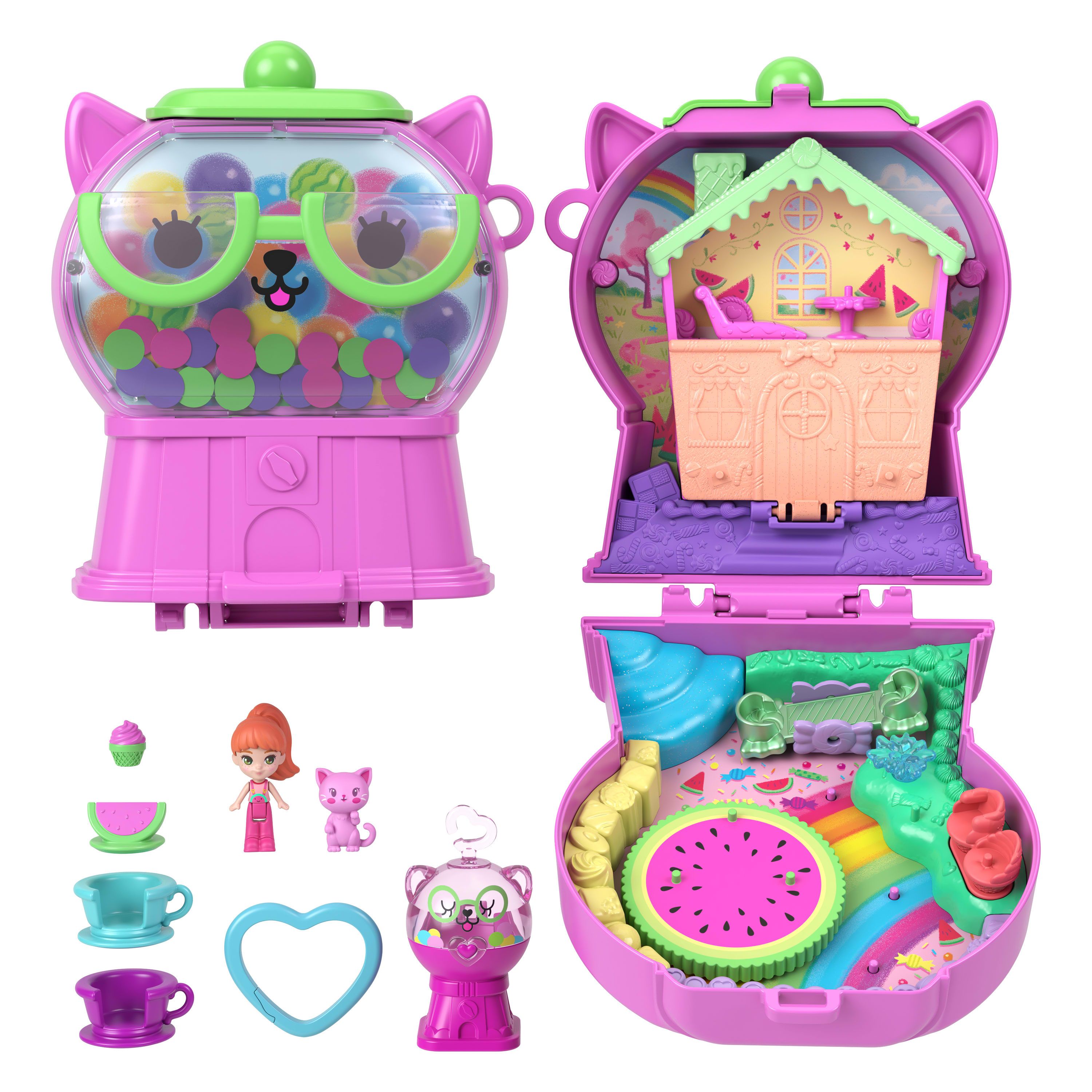 Polly Pocket Kauwgomballen Kitten Compacte Speelset