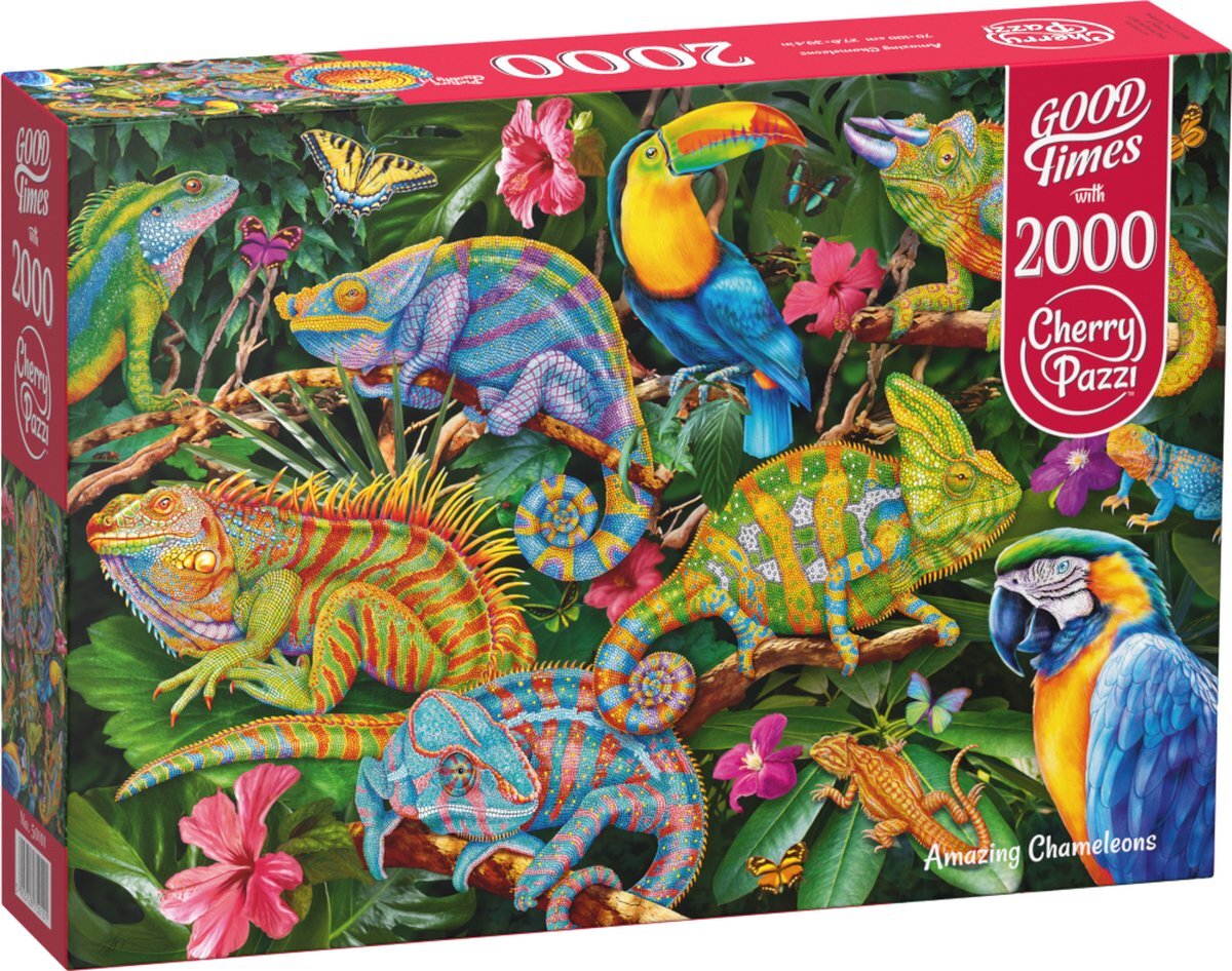 Cherrypazzi Amazing Chameleons Puzzel 2000 Stukjes