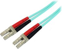 StarTech 10 m 10 Gb Aqua multimode 50/125 duplex LSZH glasvezelpatchkabel LC - LC