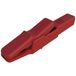 Hirschmann Test & Measurement AK 2 B rt Pince crocodile de sécurité Connexion par fiche 4 mm CAT II 300 V Rouge