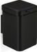 Relaxdays badkamer prullenbak hangend - 6 liter - zwart - metaal - softclose