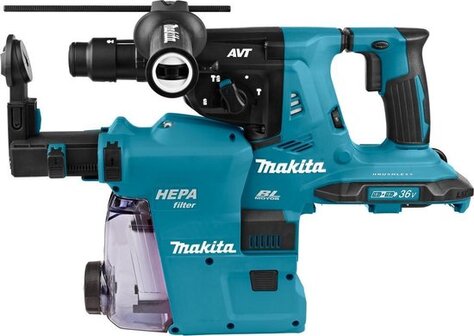 Makita DHR281ZWJ 36V (2x18V) Li-Ion SDS-Plus Combihamer - Body in Mbox - 2,9J