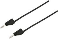Voltcraft MSB-300 Meetsnoer Banaanstekker 4 mm Silicone 0.75 m Zwart 1 stuk(s)