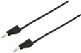 Voltcraft MSB-300 Meetsnoer Banaanstekker 4 mm Silicone 0.75 m Zwart 1 stuk(s)