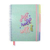 Kangaro Bonjour Babe collegeblok A4 gelinieerd 100 vel