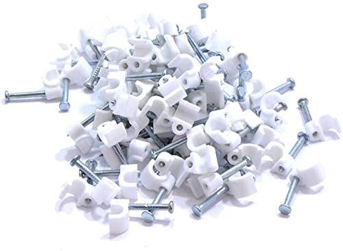 Bulk Hardware BH03748 - Kabelklem - Rond - 5 mm - Wit - 100 stuks