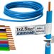 EBROM Aderkabel enkele ader stijf H07V-U 2,5 mm² - lichtblauw, 100 m