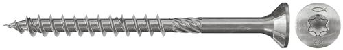Fischer Power-Fast 8.0 x 80 Wood Construction Screw - Flat Head A2 Stainless Steel