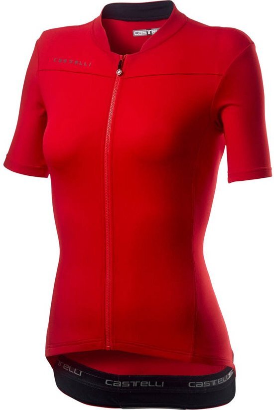 Castelli Anima 3 FZ Fietsshirt Dames Rood L