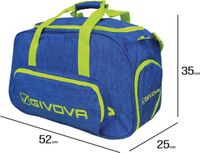 Givova Sporttas Brera Royal Jeans Blauw - UNI