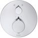 Duravit C.1 - Douchethermostaat inbouw, voor 2 functies, chroom