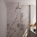 Brauer Brushed Carving Thermostatische Regendoucheset Inbouw - Hoofddouche 30 cm - 3 Weg - Handdouche Staaf - Doucheslang - Geintegreerde Glijstang - Rvs