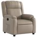 vidaXL Fauteuil inclinable cuir artificiel cappuccino