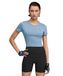 PUMA W CLOUDSPUN SS Twist TEE Cool Blauw