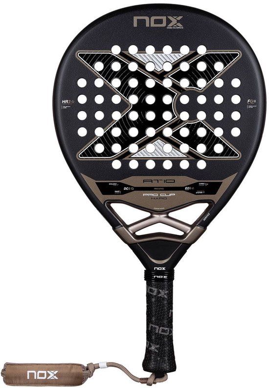 NOX AT10 Pro Cup Hard 2026 Padel Racket - Unisex - 365-375g - Drop Shape