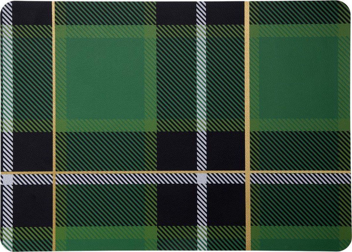 ASA Selection Tartan placemat, kunststof, groen, 46 x 33 cm