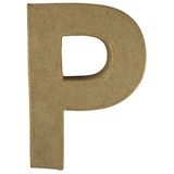 Rayher papier-maché letter P FSC gerecycled 100%, 15x10,5x3cm