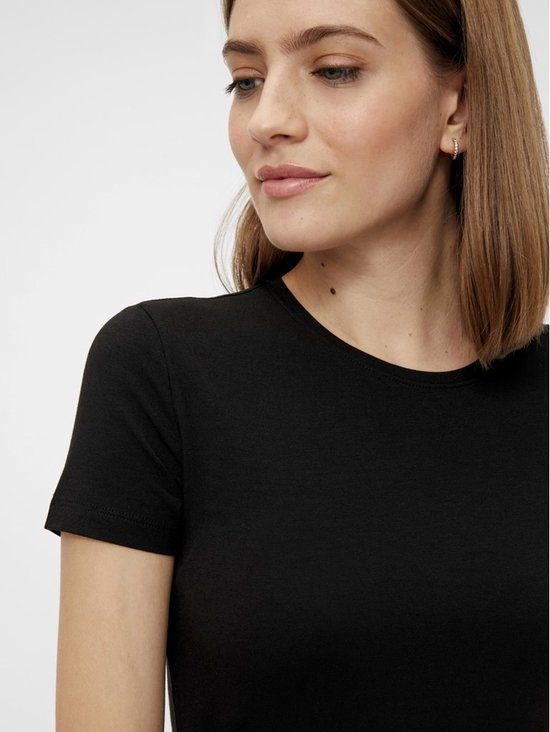 PIECES dames ondershirt korte mouw - Wit - S