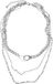 Urban Classics Saturn Layering Ketting Zilverkleurig