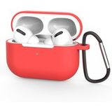 Techsuit Siliconen Hoesje voor Apple AirPods Pro 3, Rood