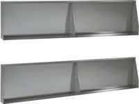 vidaXL - Keermuur - 4 st - 100 x 12 x 30 cm Gegalvaniseerd staal zilver