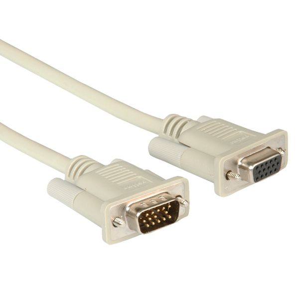 ROLINE VGA kabel HD15 M/F 6,0m