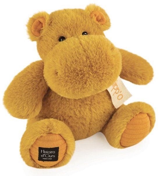 Histoire d'Ours Pluche Hippo Okergeel (25cm)