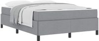 vidaXL Boxspring bed Lichtgrijs 140 x 200 cm Stof