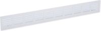 Nedco BV Plintrooster 500x60mm aluminium F1 aluminium geanodiseerd