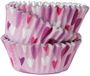 PME Cupcake Vormpjes Papier met Folie - Hartjes - pk/30