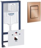 Grohe Rapid SL Inbouwreservoir - inclusief Skate Cosmopolitan bedieningsplaat - S-Size - geborsteld warm sunset (koper)