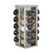 Kamenstein 20 Jar geborsteld Heritage Spice Rack, Metallic Grijs