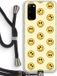Case Company® - Samsung Galaxy S20 Hoesje met Koord - Smiley N°2 - TPU Back Cover
