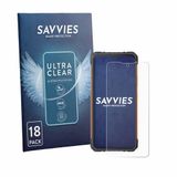 Savvies - Screenprotector voor Cubot KingKong Ace 5 - Folie Beschermfolie transparant 18 Stuks