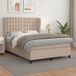 Maison Exclusive - Sommier à lattes de lit avec matelas Cappuccino 140x200 cm