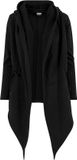 Urban Classics Ladies Hooded Sweat Cardigan Zwart 5XL