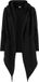 Urban Classics Ladies Hooded Sweat Cardigan Zwart 5XL